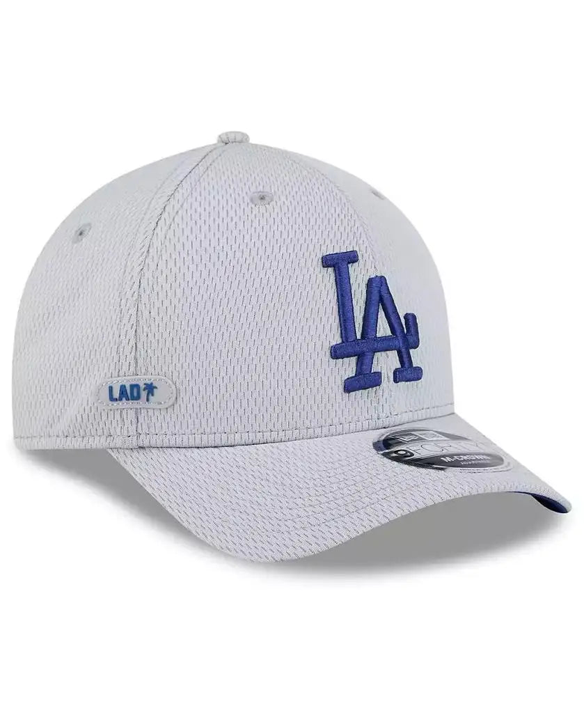 New Era | Men's Gray Los Angeles Dodgers 2025 MLB Clubhouse 9FORTY M-Crown Adjustable Hat
