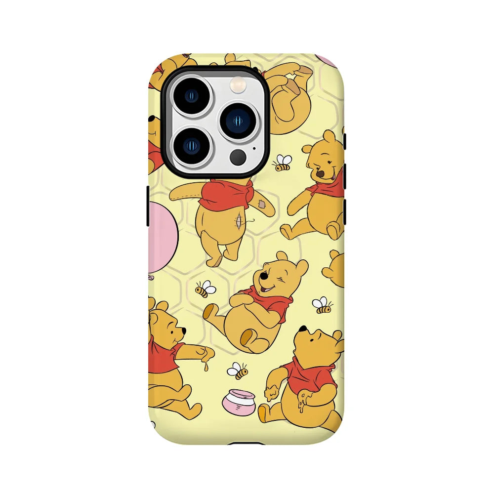 Winnie The_Pooh Phone Case Phone Case Film shell For iPhone 16 15 14 13 12 11 Pro Max Plus
