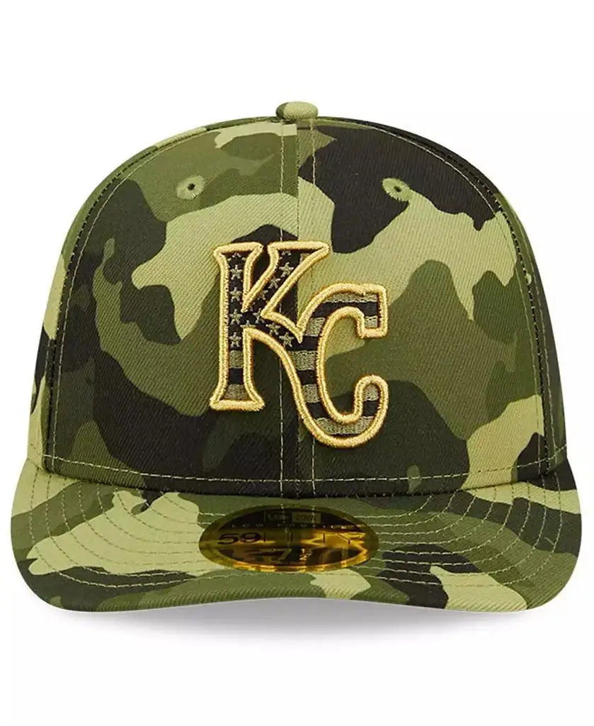 New Era | Men's Camo Kansas City Royals 2022 Armed Forces Day On-Field Low Profile 59FIFTY Fitted Hat