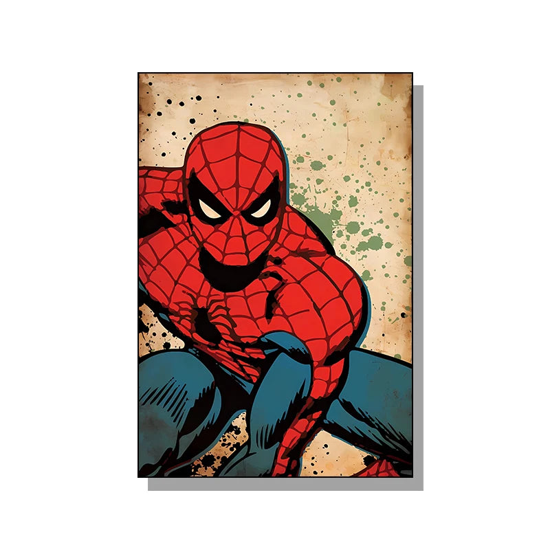 HOT Toys Spider Man Canvas Poster Marvel Hero Decor Iron Man Batman Hulk Mural Modern Home Decoration Gift
