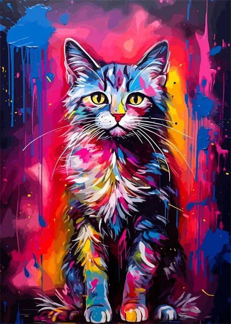 Watercolor Animals Canvas Paintings Rhino Cat Owl Panda Lion Tiger Wild Animals Grafffiti Art Posters Prints Home Decor Wall Art