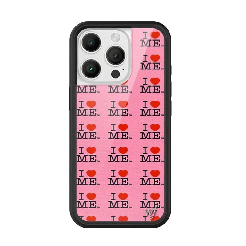 Wildflower I Love Myself Ashley L Love Me Phone Case For iPhone 12 13 14 15 16 Pro Max WF Cute Cartoon Butterfly Daisy Cover