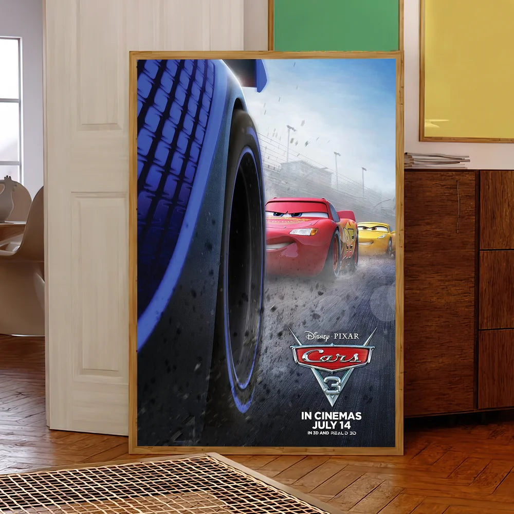 Cartoon C-ars 3 Poster Prints Wall Sticker Bedroom Living Office Home Room Decoration Painting Self Adhesive