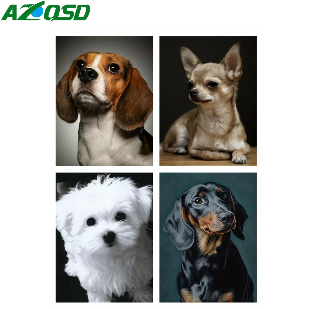 Diamond Painting Kit Dog Animal Gift Picture Of Rhinestones 5d DIY Cross Stitch Round Drill Embroidery 30x40cm Home Decor