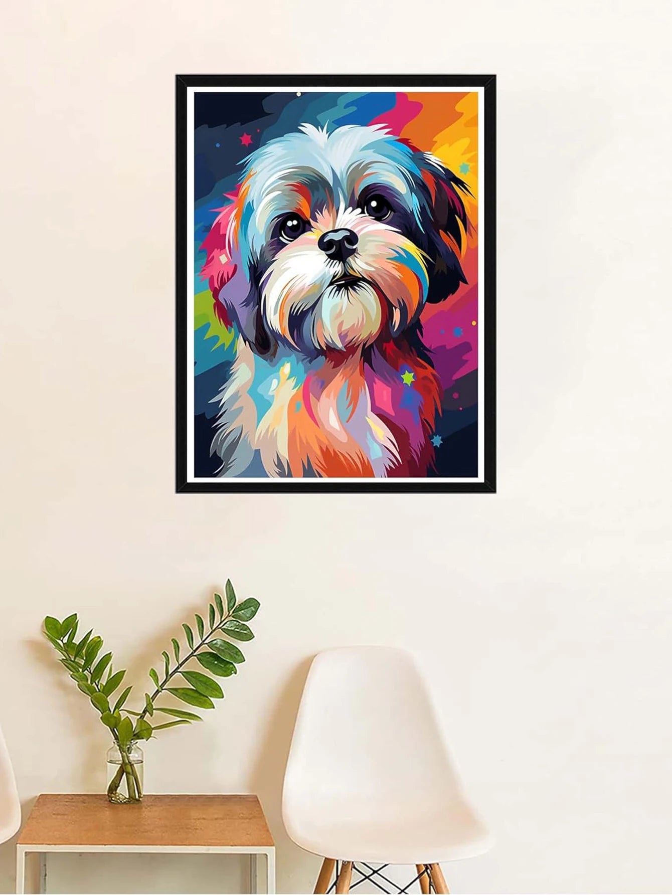 5D Diamond Painting Embroidery Crafts Mosaic Colorful Dog Home, Bedroom Wall Decoration Gift