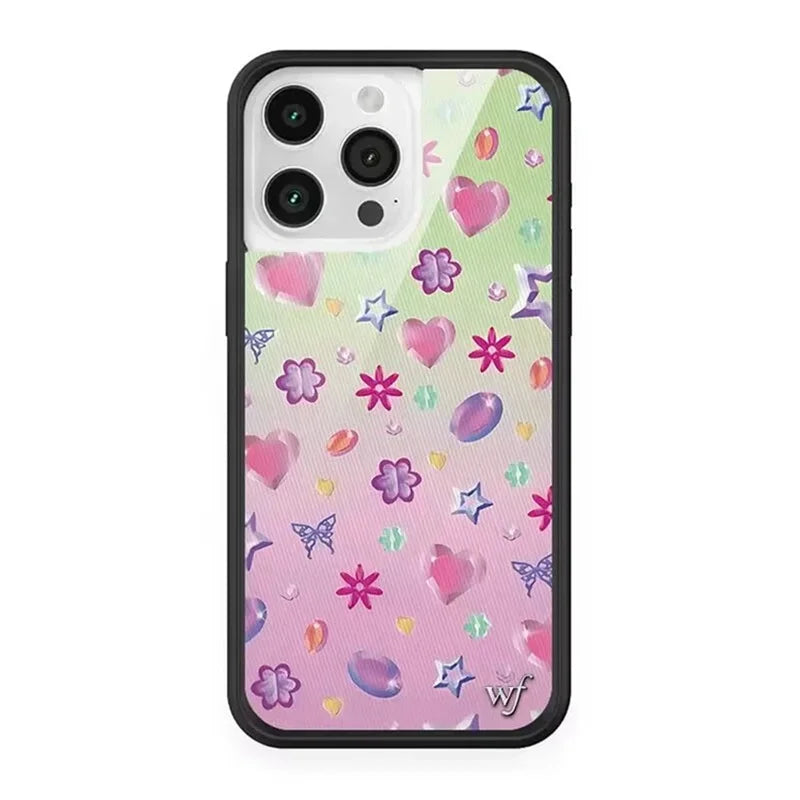 Wildflower I Love Myself Ashley L Love Me Phone Case For iPhone 12 13 14 15 16 Pro Max WF Cute Cartoon Butterfly Daisy Cover