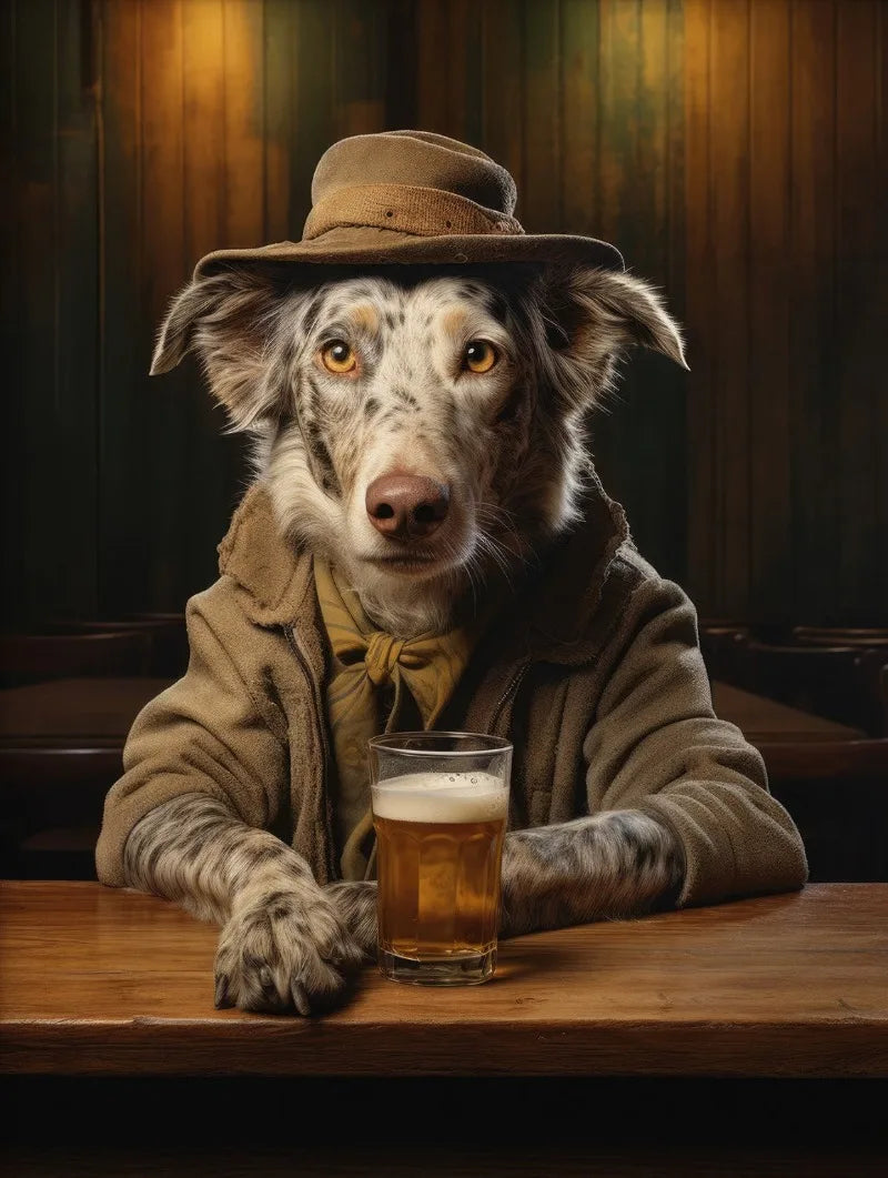 Funny Animals Drinking Beer Cat Koala Dog Poster Print Wall Art Pictures Canvas Painting Living Room Bedroom Home Decor Gift