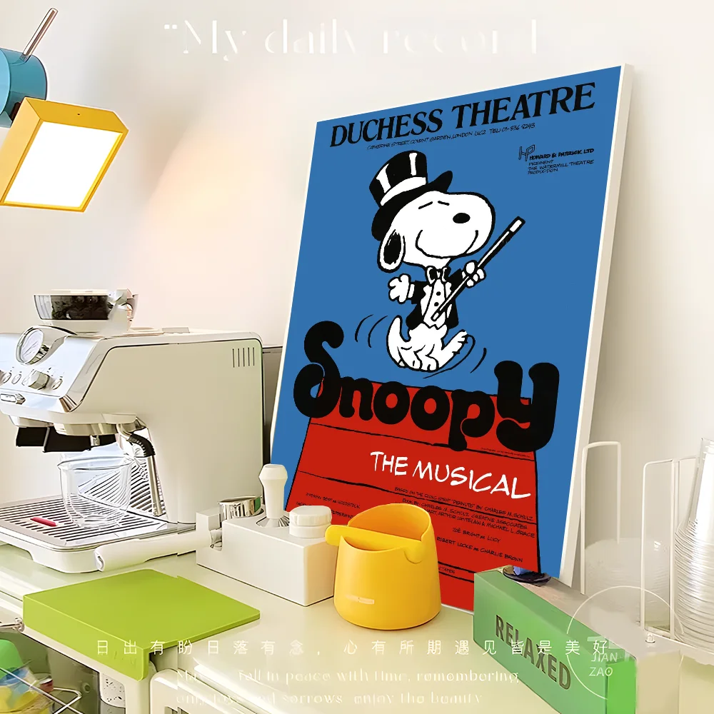 Kawaii Cartoon Comics S-Snoopy Poster Sticky HD Quality Wall Art Retro Posters for Home Kawaii Room Decor