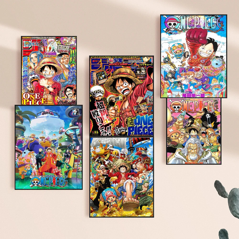 1pc One Piece Poster HD Posters Home Room Bar Cafe Decor Art Wall Painting Picture