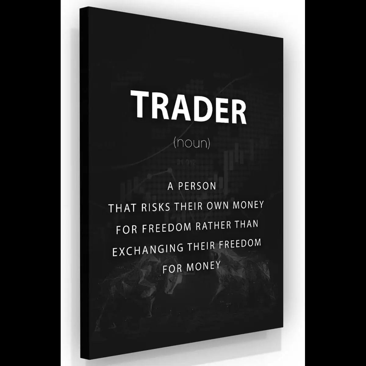 NATVVA Motivational Wall Art  Money Forex Trade Stock Market Canvas Print Poster  Trader Office Wall Decor  Inspirational Artwor