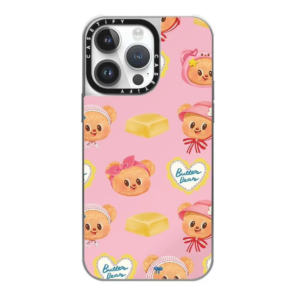 for CASETi joint butter teddy bear phone case suitable for iPhone 16, ProMax, Apple 1514, cute cartoon