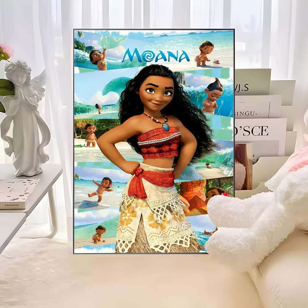 Cartoon Movie M-Moana Anime Posters Sticky Whitepaper Prints Posters Artwork Kawaii Room Decor