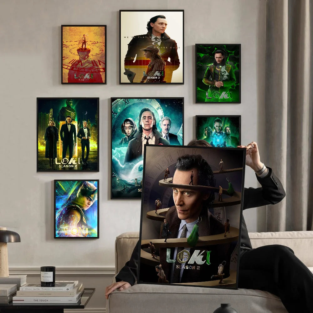 L-Loki S-Season 2 Classic Vintage Posters Whitepaper Prints Posters Artwork Kawaii Room Decor