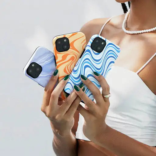 Stay Groovy BURGA Phone Case for iPhone 16 15 14 13 12 11 X XS XR XSMAX 7 8 Pro Max Plus Luxury Double-layer Back Cover