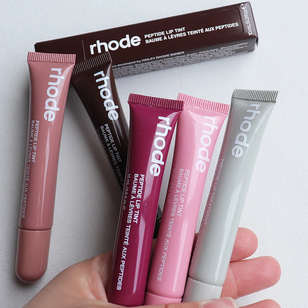 Brand NEW Rhode Fashion Color Lipstick Vanilla Portable Lip Gloss Holder Hot INS Lipstick Salted Caramel Lip Protect Glossy Oil