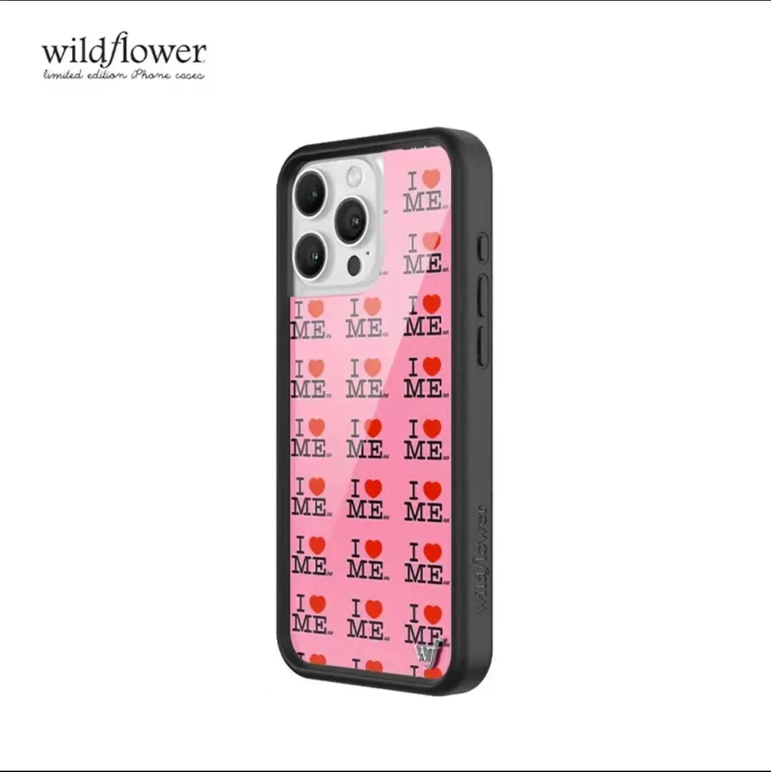 Wildflower I Love Myself Ashley L Love Me Phone Case For iPhone 12 13 14 15 16 Pro Max WF Cute Cartoon Butterfly Daisy Cover