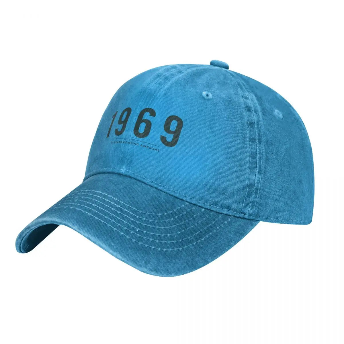 50th Birthday Gift 1969 Retro Unisex Baseball Cap Distressed Denim Washed Cap Hat Vintage Outdoor Summer Adjustable Snapback Hat