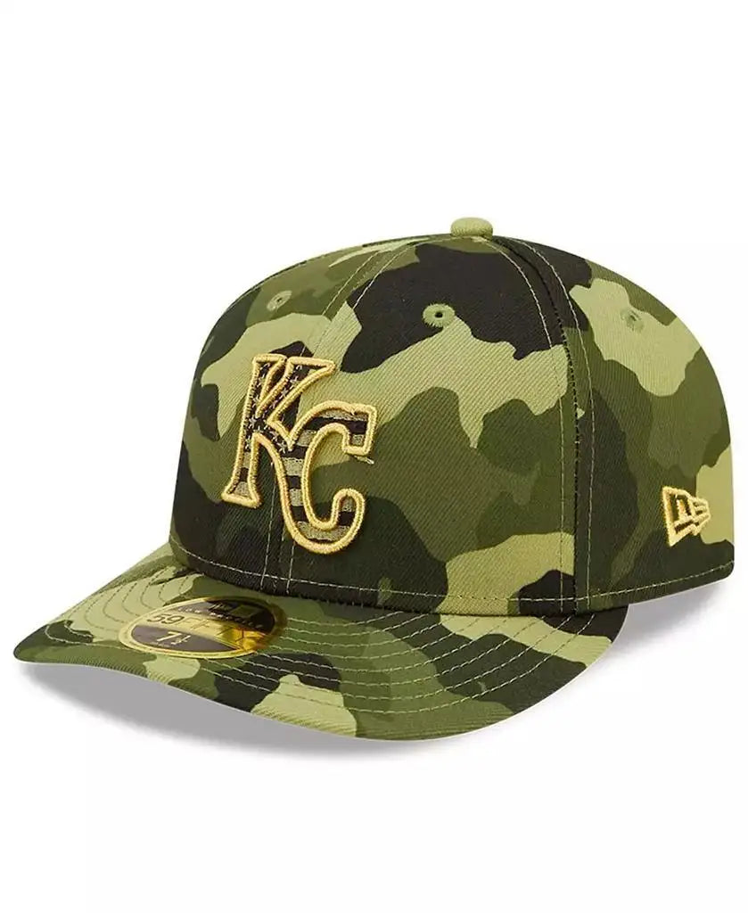 New Era | Men's Camo Kansas City Royals 2022 Armed Forces Day On-Field Low Profile 59FIFTY Fitted Hat