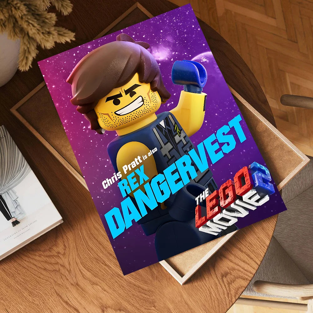 Abstract Funny L-Legos Anime Posters Sticky HD Quality Wall Art Retro Posters for Home Room Wall Decor