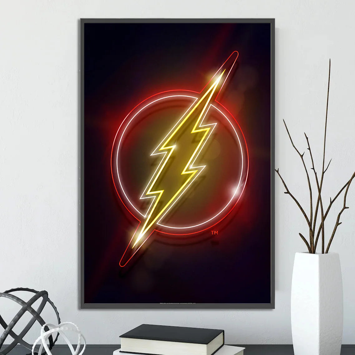 DC Superman Logo Self-adhesive Poster Movie Wallpaper Figures Home Decoration Painting Wall Art Batman Room Decor Kids Gift