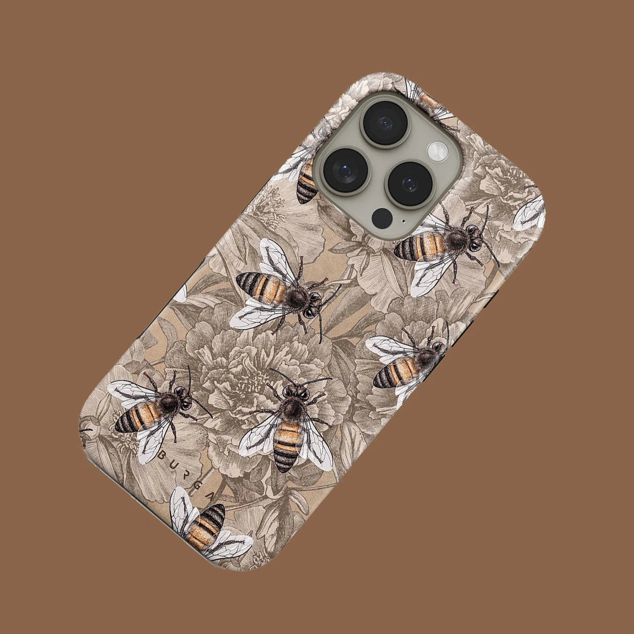 Honey Bee BURGA Phone Case for iPhone 16 15 14 13 12 11 X XS XR XSMAX 7 8 Pro Max Plus Luxury Double-layer Back Cover