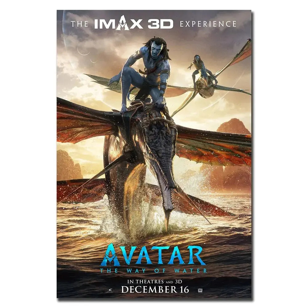 Avatar 2 Movie The Way of Water 2022 Film Canvas Paintings, Posters and Prints Picture, Unique Wall Decoration for Living Room
