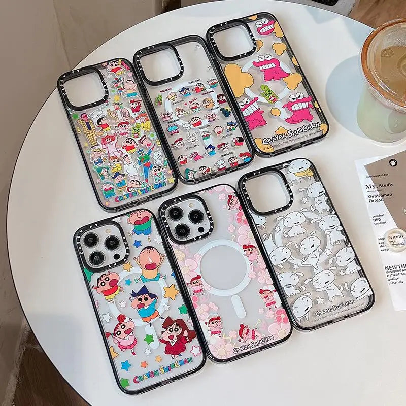 Cute Classic Anime Suitable for Apple iPhone 15 ProMax Magnetic Phone Case 13 Trendy Brand Wireless Charging 14pro