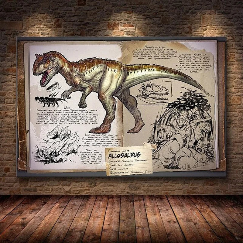 Modular Canvas Ark Survival Evolved Pictures Painting Survival Game Home Decor Print Dinosaur Poster Living Room Modern Wall Art