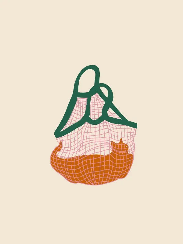 Funny Cat Dumpling Lazy Cat Illustration Abstract Line Poster Canvas Painting Nodic Wall Art Pictures Bathroom Home Decoration