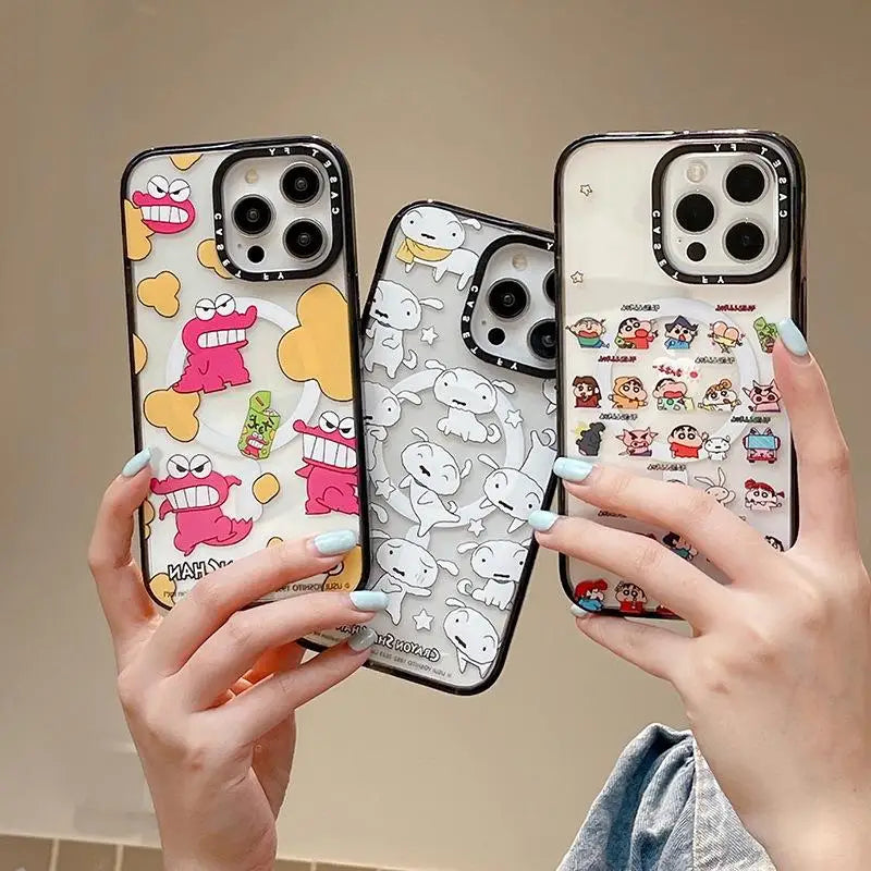 Cute Classic Anime Suitable for Apple iPhone 15 ProMax Magnetic Phone Case 13 Trendy Brand Wireless Charging 14pro