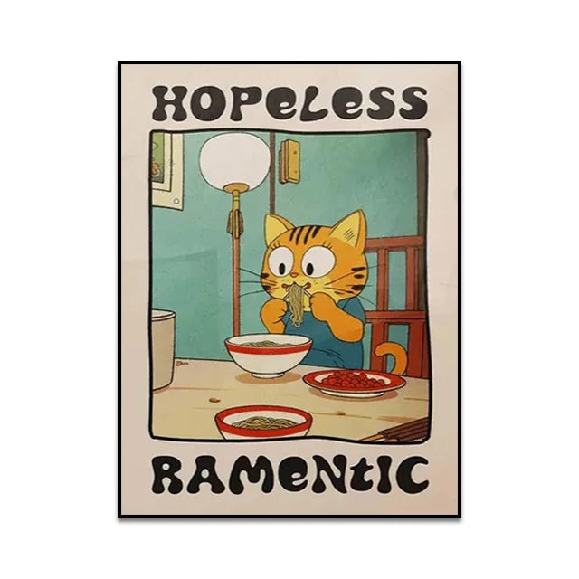 Are You Pooping Canvas Wall Art Print Poster Funny Bathroom Cat Toilet Decor Painting Home Decor Gift Unframed