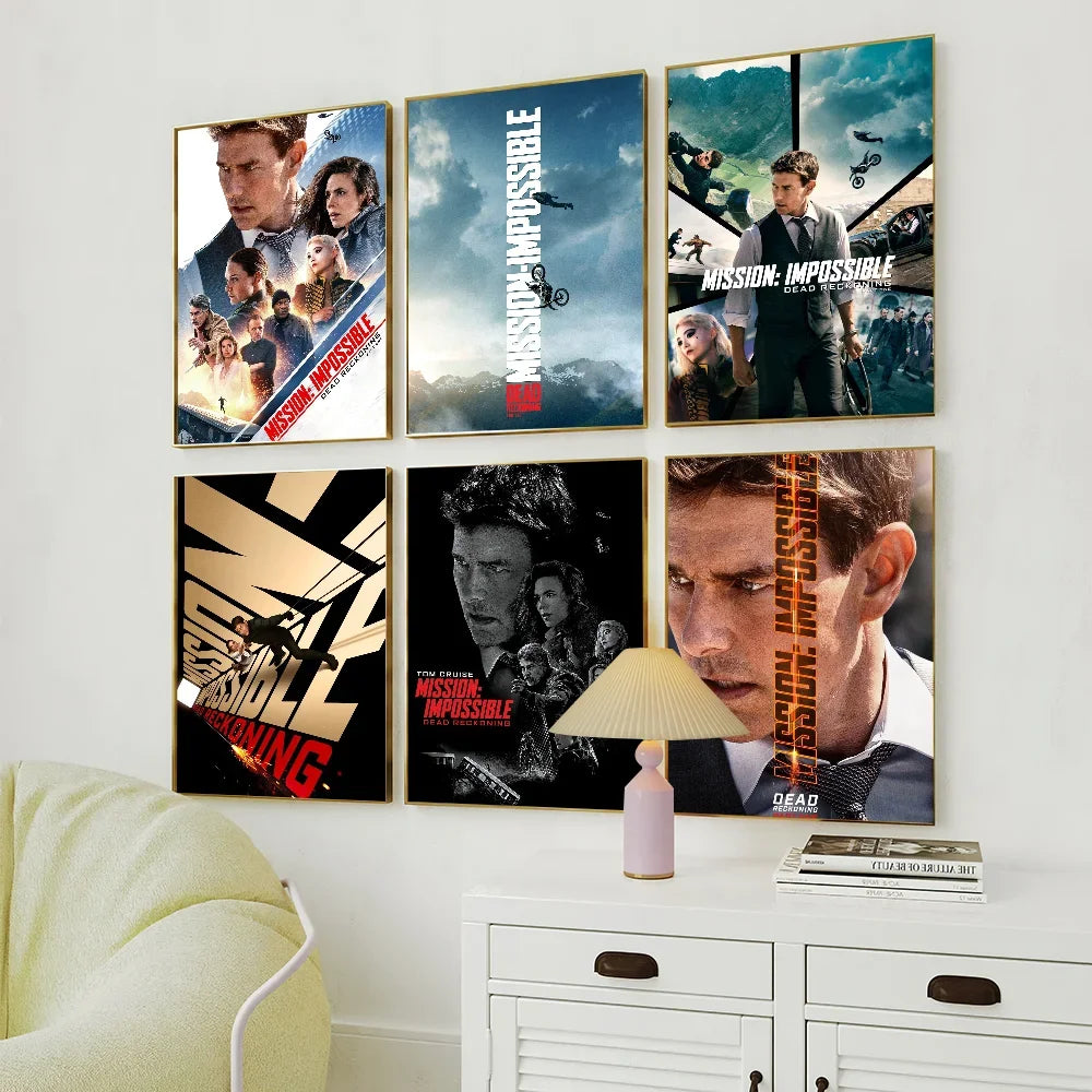Film M-ission Impossible R-eckoning Poster Prints Wall Sticker Bedroom Living Office Home Room Decoration Painting Self Adhesive