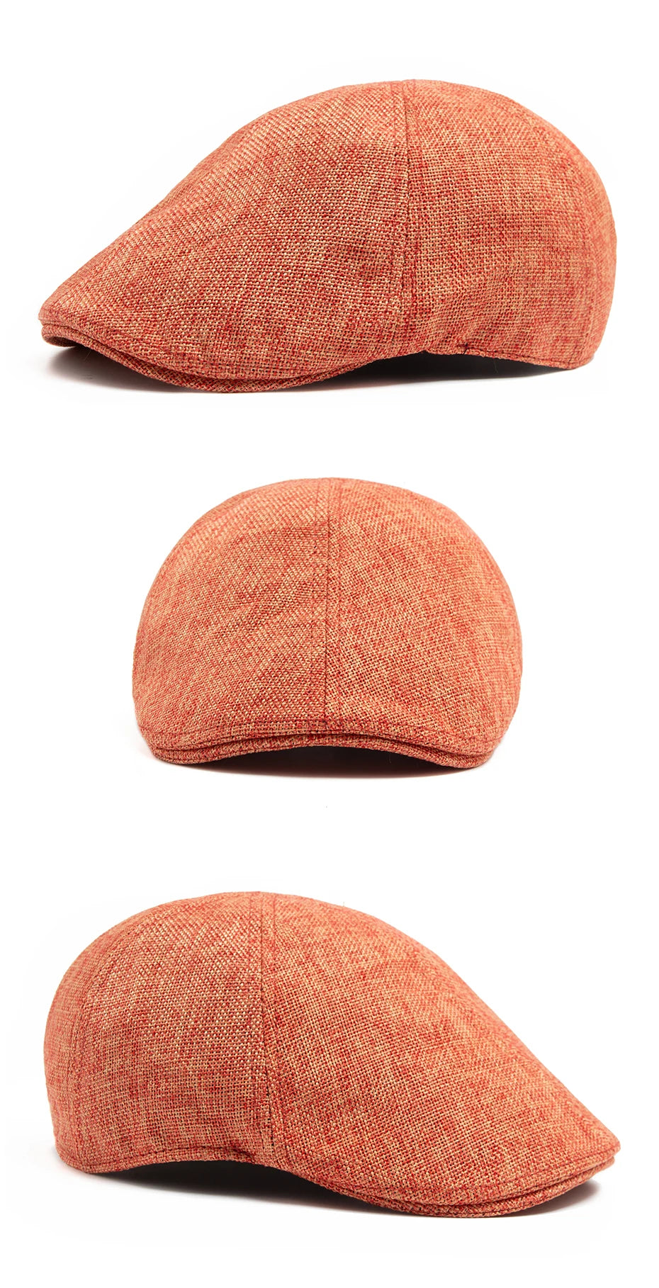 New Summer Linen Beret Men Sun Visor Flat Hat Women Fashion Berets Breathable Newsboy Cap Luxury Vintage Caps Unisex