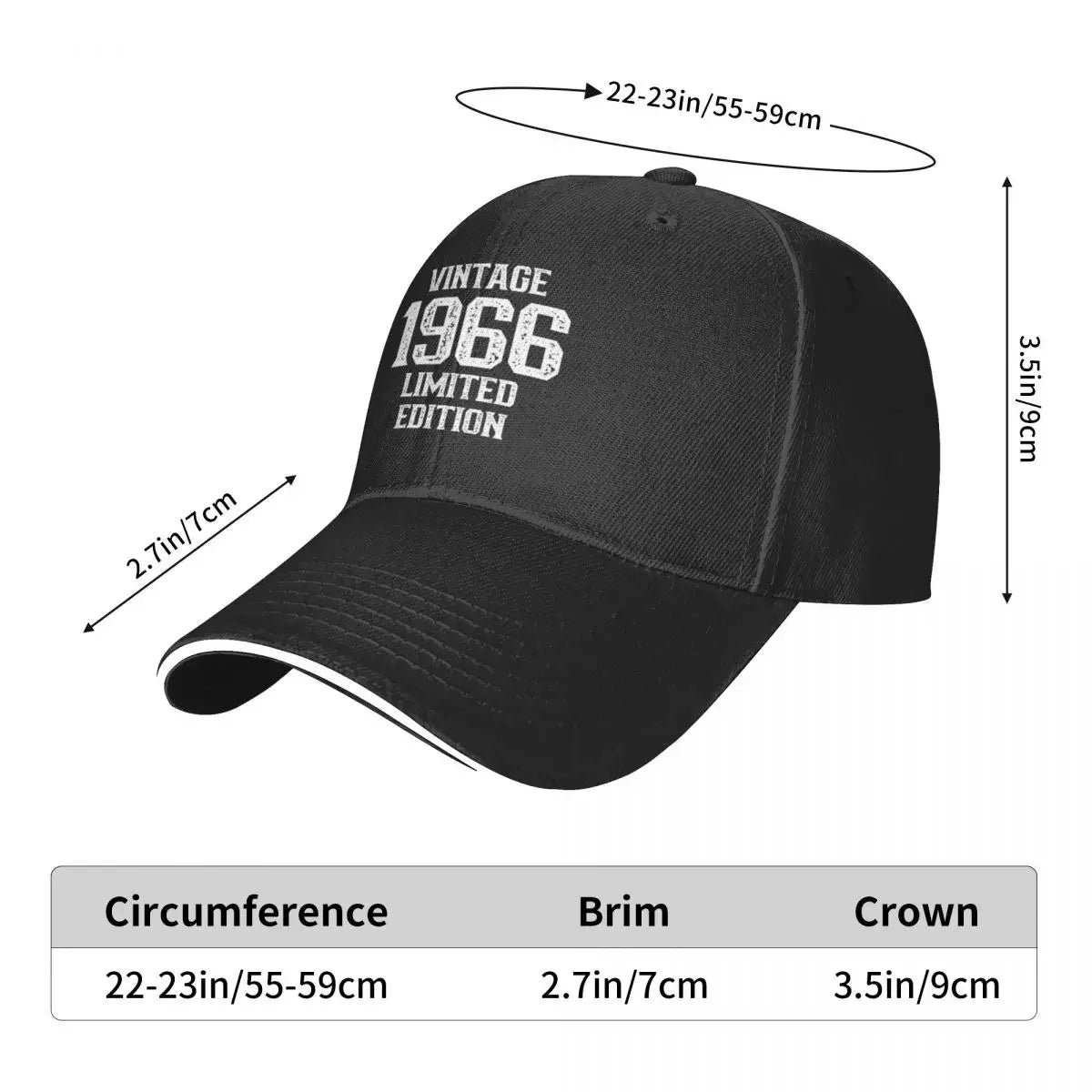 Vintage 1966 Baseball Cap Gentleman Hat Trucker Hat New in Hat Woman Man Hats