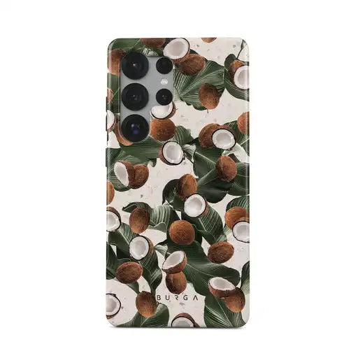 Coconut Crush BURGA Phone Case for Samsung Galaxy S25 S24 S23 S20 FE Plus Ultra 4G 5G Glossy Film Hard PC Cover