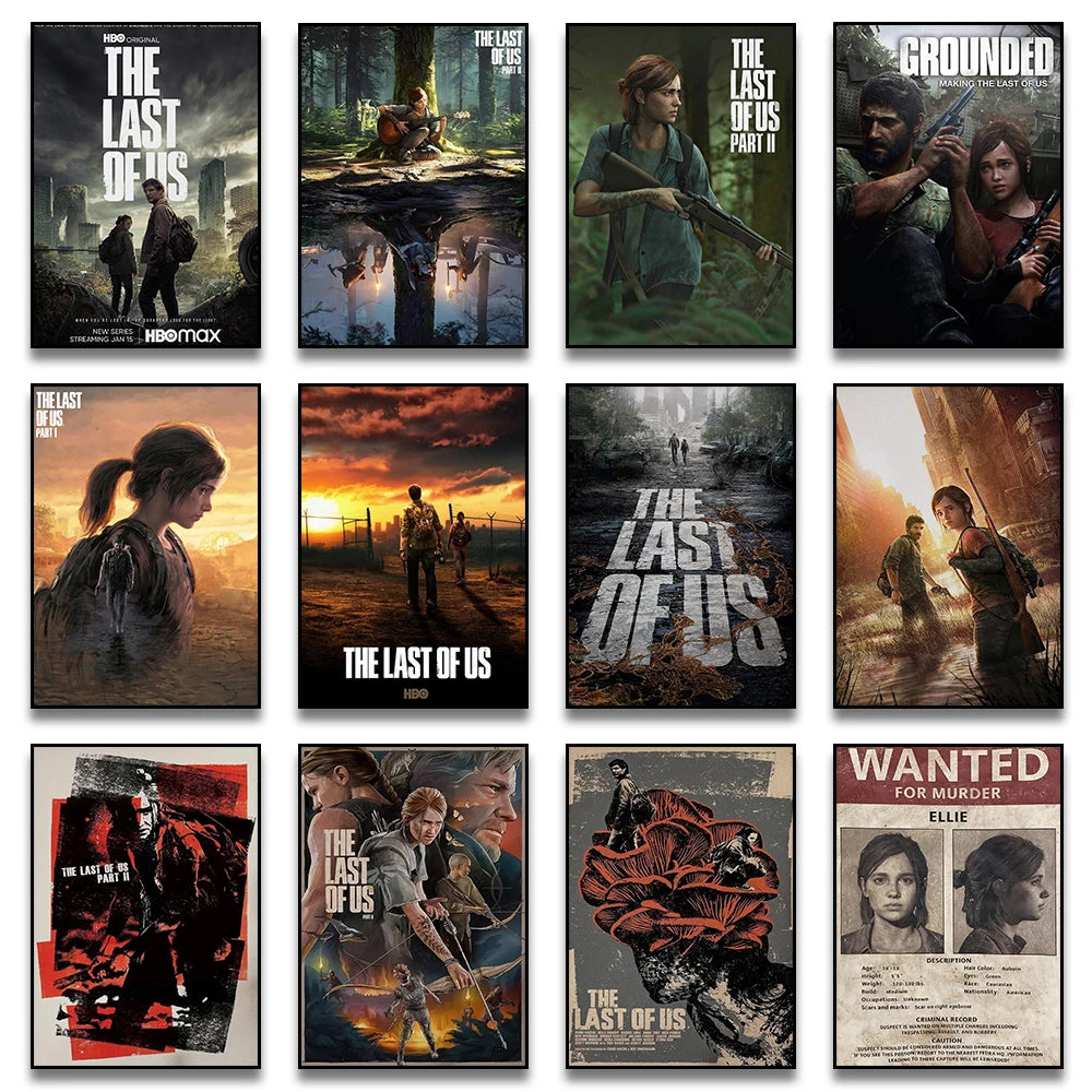 KSUMRET Movie Game Canvas Wall Art Print Poster Decorative Painting Modern Home Decor Give Movie Gift Unframed