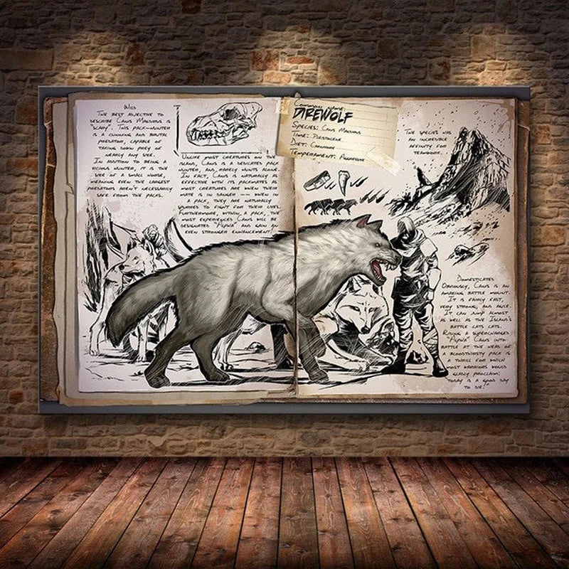 Modular Canvas Ark Survival Evolved Pictures Painting Survival Game Home Decor Print Dinosaur Poster Living Room Modern Wall Art