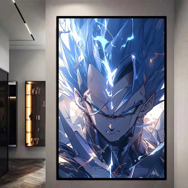Dragon Ball Decorative Painting Sun Wukong Super Saiyan Japanese Anime Hanging Picture Living Room Bedside Mural