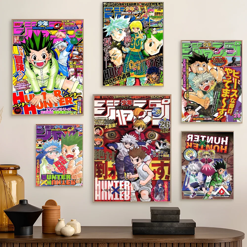 Anime Hunter X Hunter Classic Vintage Posters HD Quality Wall Art Retro Posters for Home Room Wall Decor