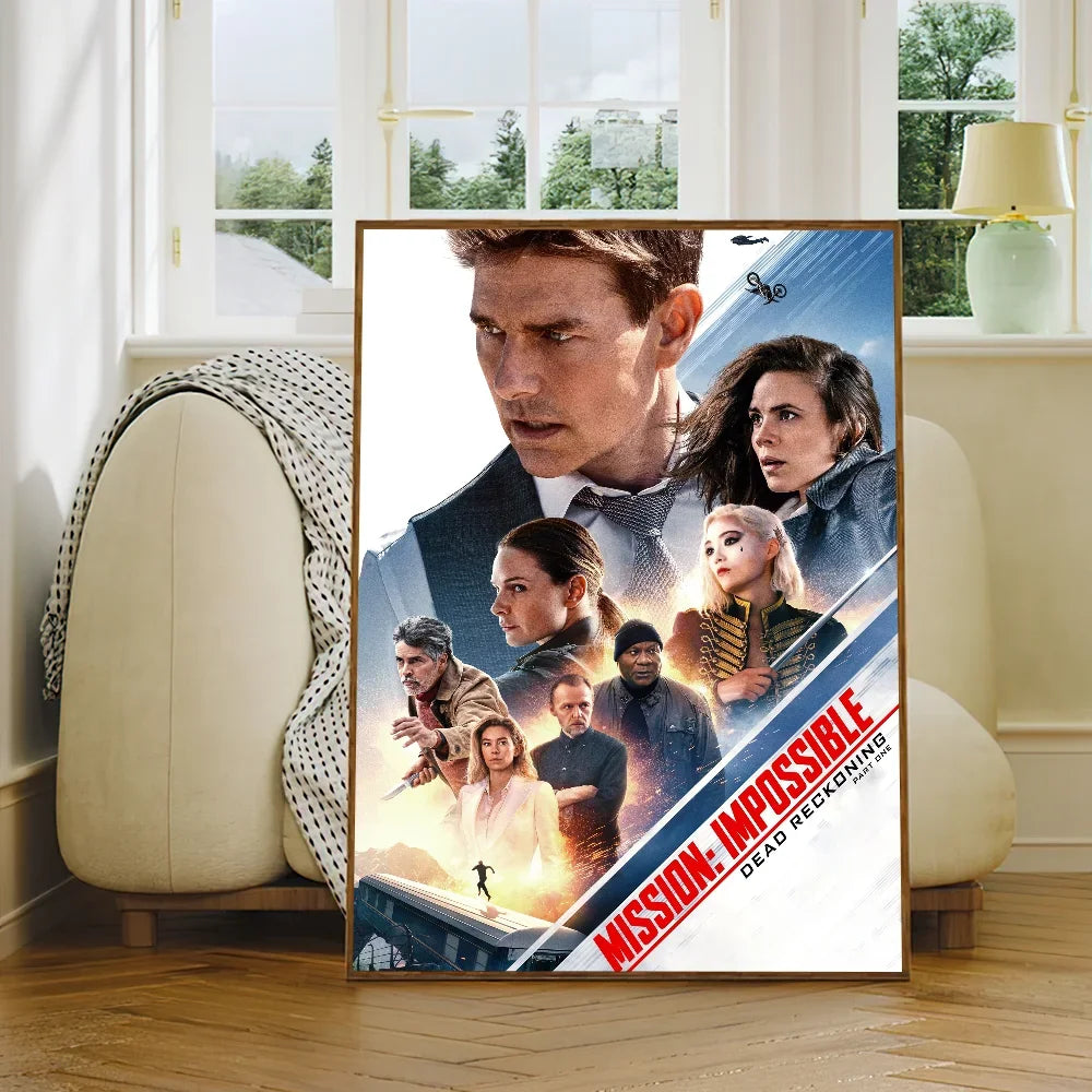 Film M-ission Impossible R-eckoning Poster Prints Wall Sticker Bedroom Living Office Home Room Decoration Painting Self Adhesive