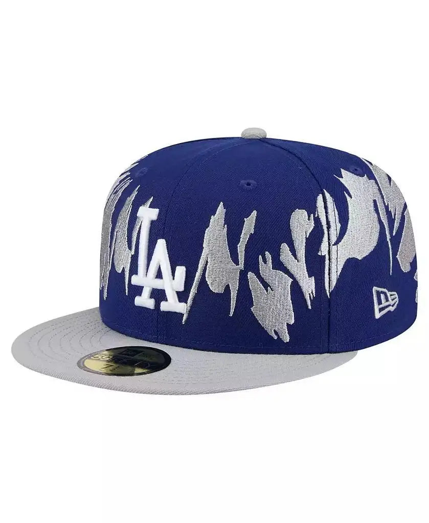 New Era | Men's Navy/Gray Los Angeles Dodgers Retro Pattern 59FIFTY Fitted Hat