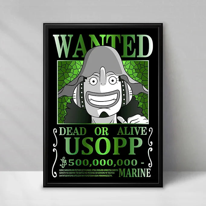 New Bandai Japanese Animation One Piece Bounty Order HD Poster Hanging Painting Mural Gaming Room Living Room Decoration Paintin