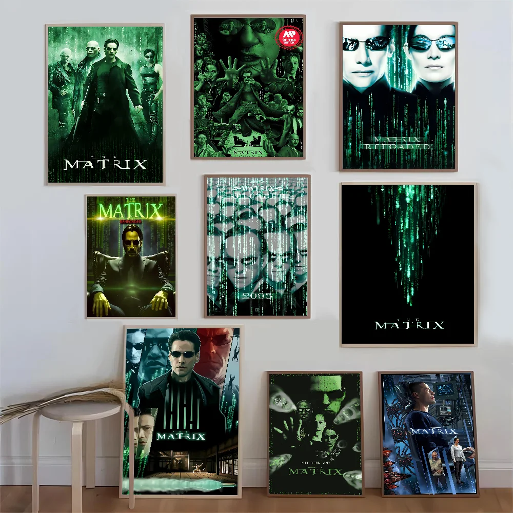 The Matrix Movie Sticky HD  Wall Art  Posters for Home Kawaii Room Decor Anime Posters Sticky HD Quality Retro  for Home