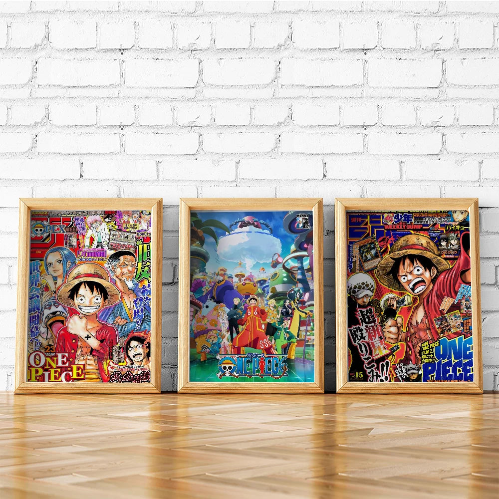 1pc One Piece Poster HD Posters Home Room Bar Cafe Decor Art Wall Painting Picture