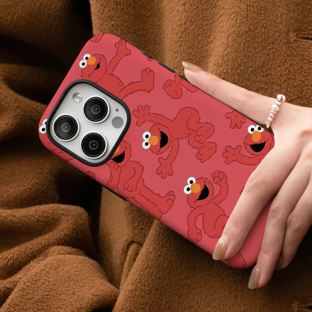 S-Sesame S-Street  Phone Case Phone Case Film shell For iPhone 16 15 14 13 12 11 Pro Max Plus