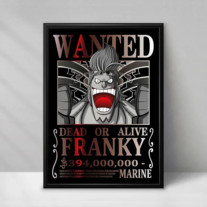New Bandai Japanese Animation One Piece Bounty Order HD Poster Hanging Painting Mural Gaming Room Living Room Decoration Paintin