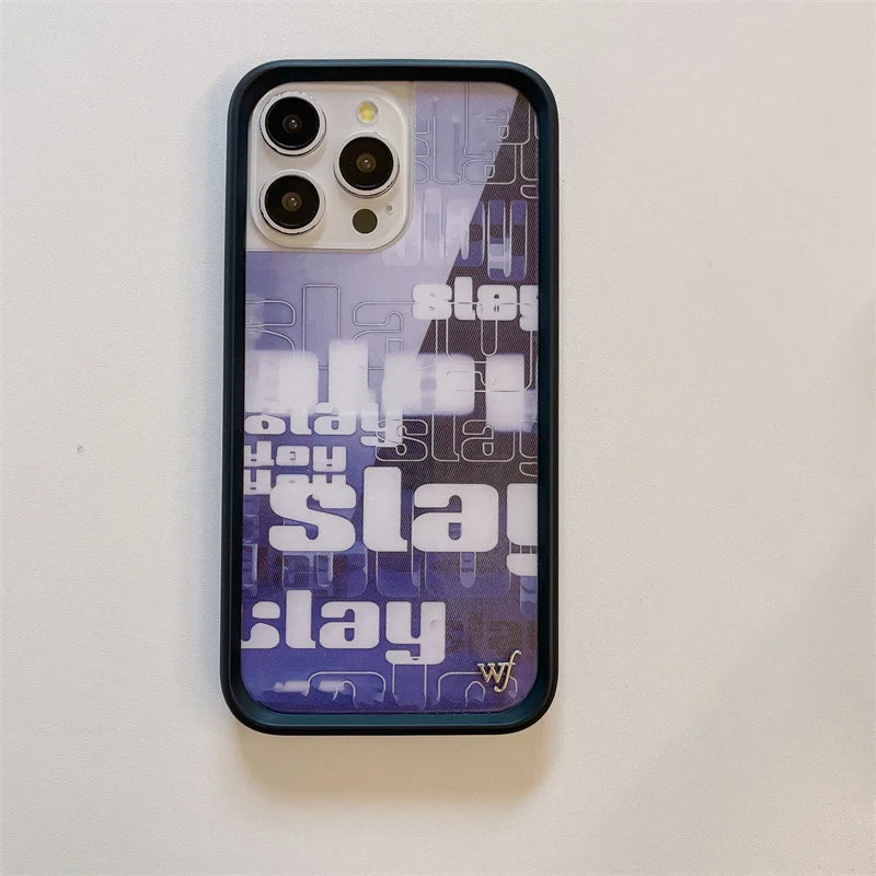 Wildflower 3D web English Skull Head Phone Case for iPhone 16 15 14 13 12 Pro Max Plus 16pro STAR WF Cute Cartoon Cover Funda