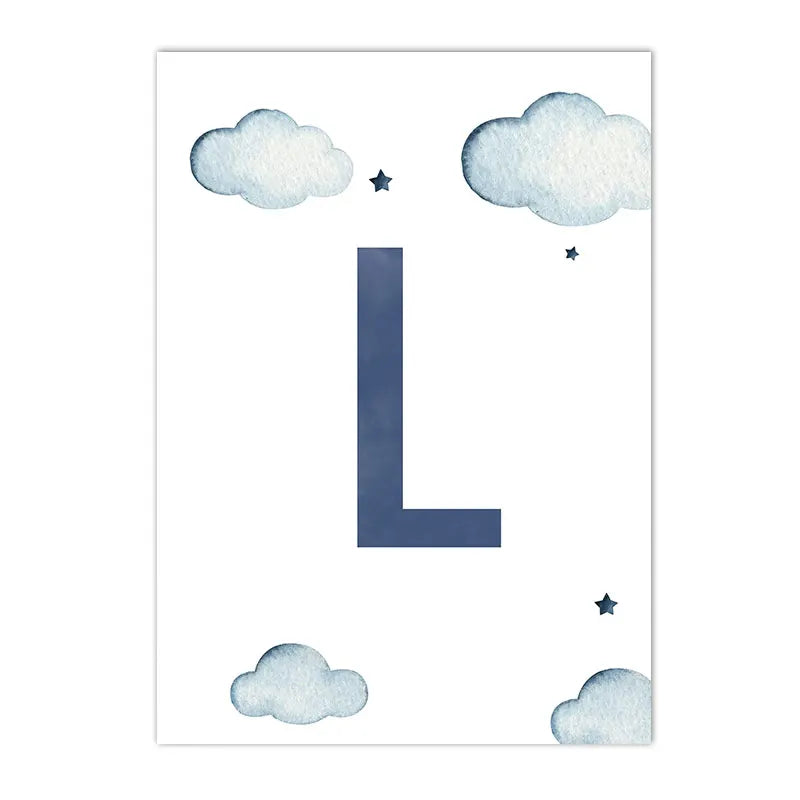 Hot Air Balloon Canvas Poster Custom Name Art Painting Blue Helicopter Plane Print Pictures Nursery Wall Posters Kids Room Decor