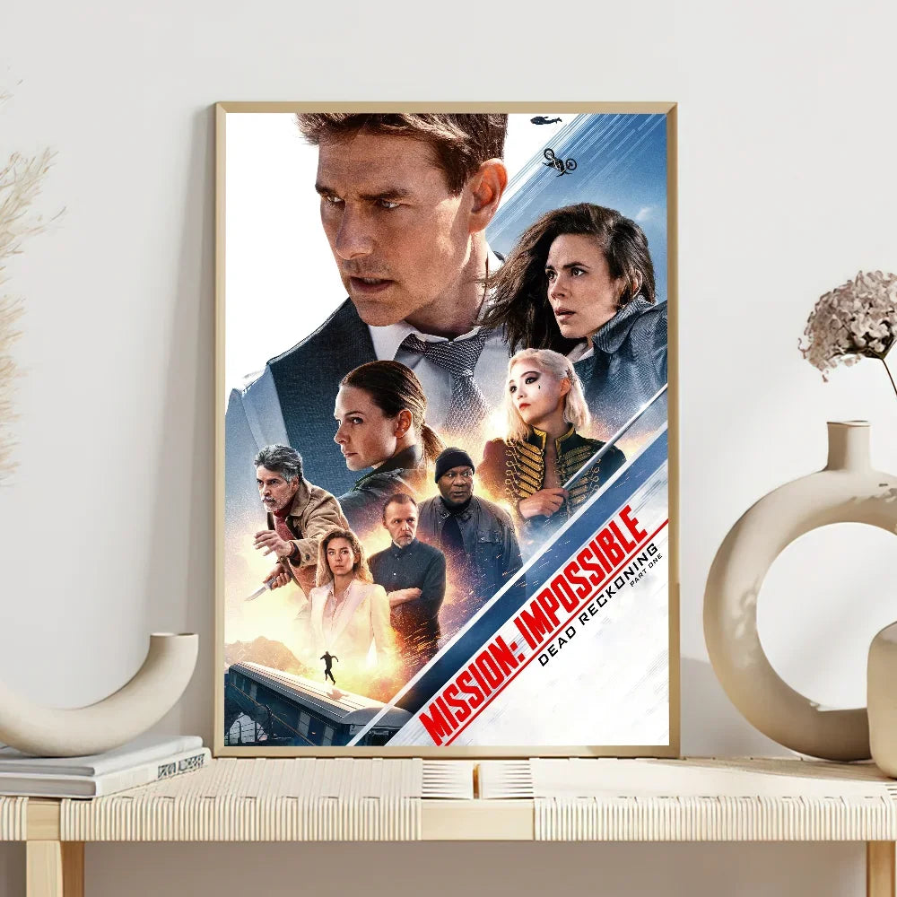 Film M-ission Impossible R-eckoning Poster Prints Wall Sticker Bedroom Living Office Home Room Decoration Painting Self Adhesive