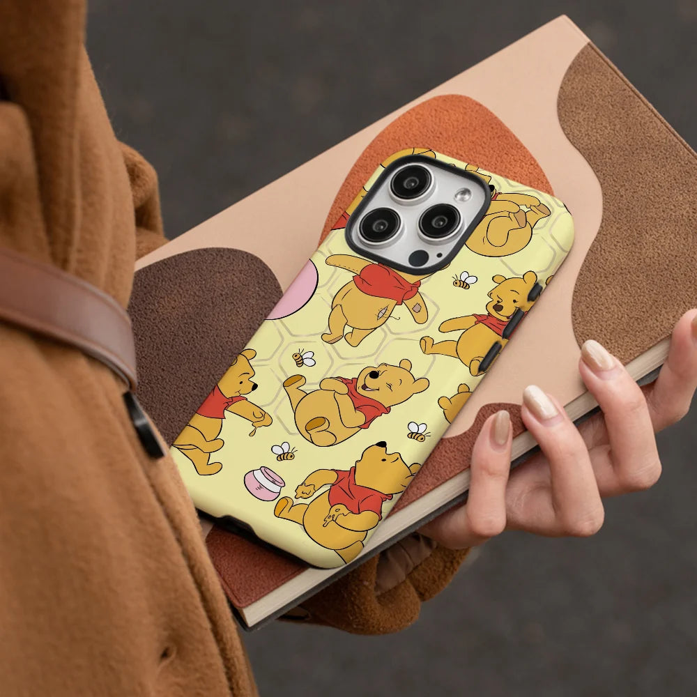 Winnie The_Pooh Phone Case Phone Case Film shell For iPhone 16 15 14 13 12 11 Pro Max Plus